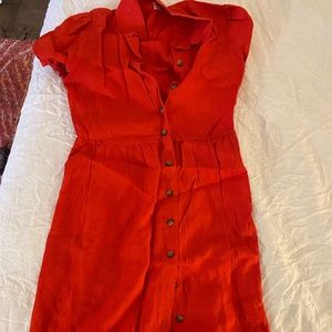 Aritzia linen long dress